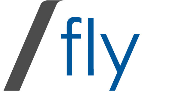 flyGATEWAY Logo on Gateway Blue